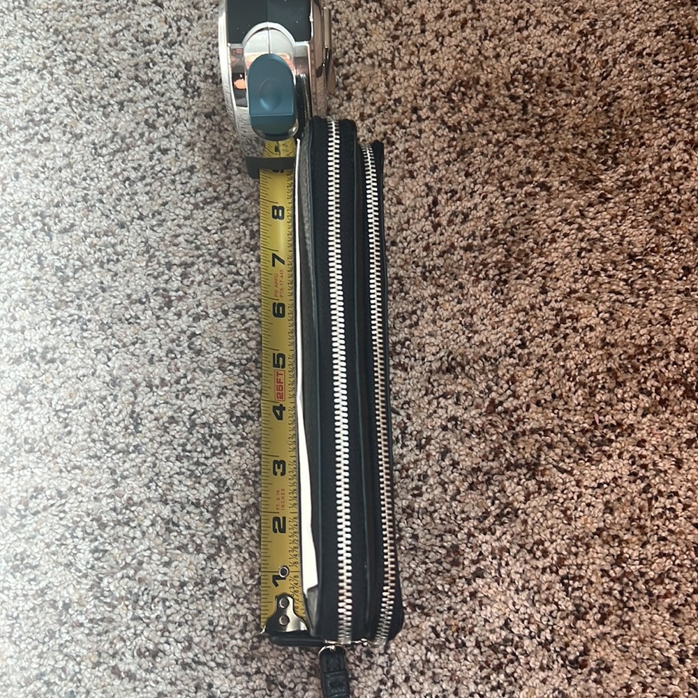 NWT COACH black leather wallet/ wristlet - Picture 10 of 10